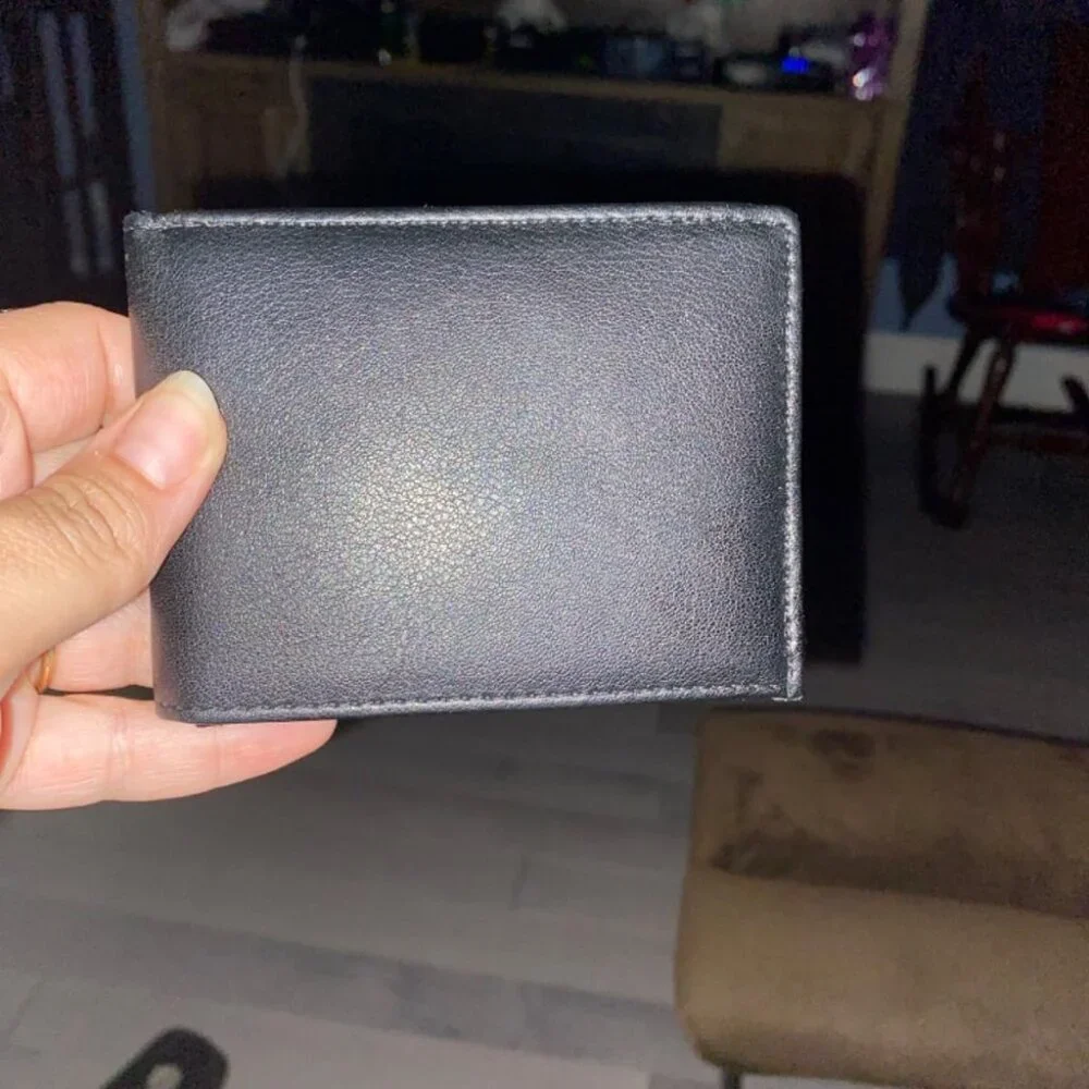 Wallet for Men ID Window with RFID Blocking Front Pocket Minimalist Bifold